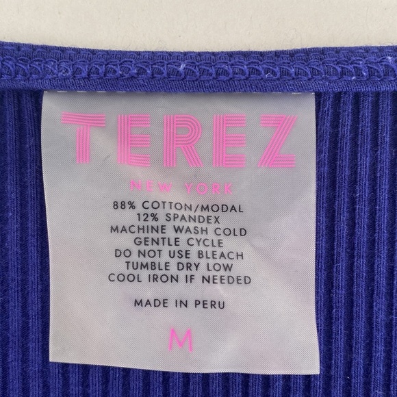 Terez Weekend Ribbed Tencel Wide-Leg Jumpsuit size M - Picture 7 of 9